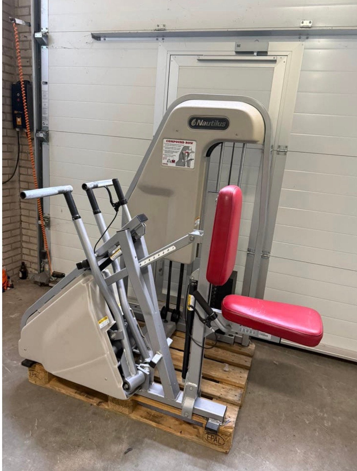 Nautilus 2st Compound row / seated row / rudergerät / rower, Ophalen, Benen, Gebruikt, -