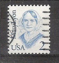 USA, Mary Lyon, 1987., Ophalen of Verzenden, Gestempeld, Noord-Amerika