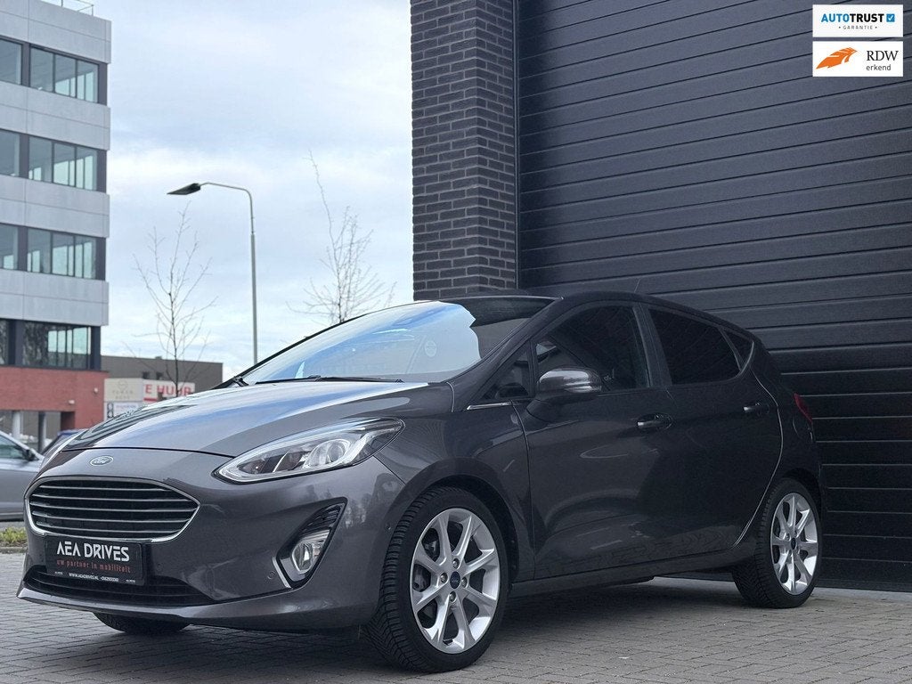 Ford Fiesta 1.0 EcoBoost Automaat 2017 met B&O premium audio, Zwart, Origineel Nederlands, Bedrijf, Zilver of Grijs