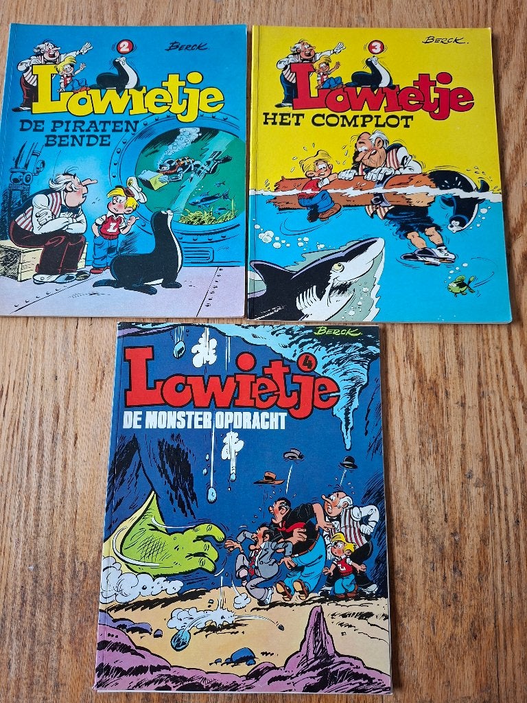 Lowietje 3x Berck, ook los te koop ruil Oberon deel 2/4, Gelezen, Ophalen of Verzenden, Berck, Meerdere stripboeken