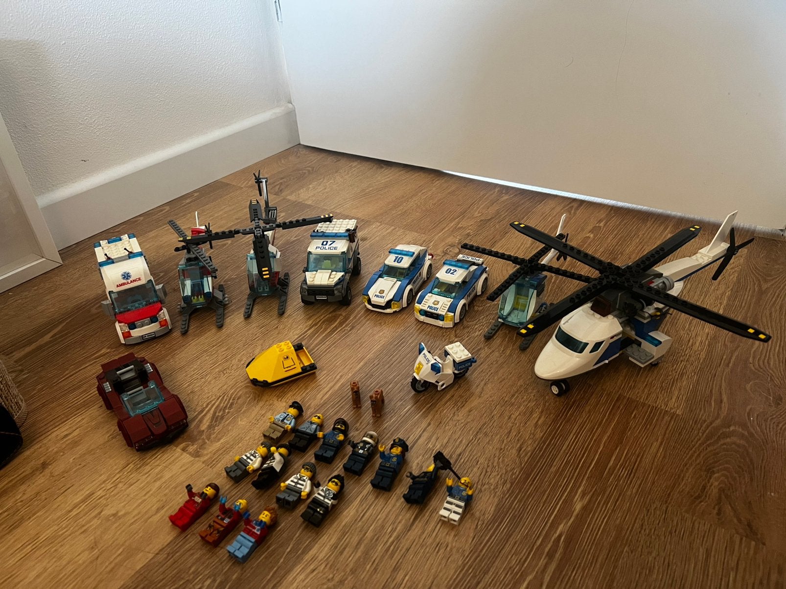 Lego politieset + ambulance + coast guard, Ophalen, Gebruikt, Lego