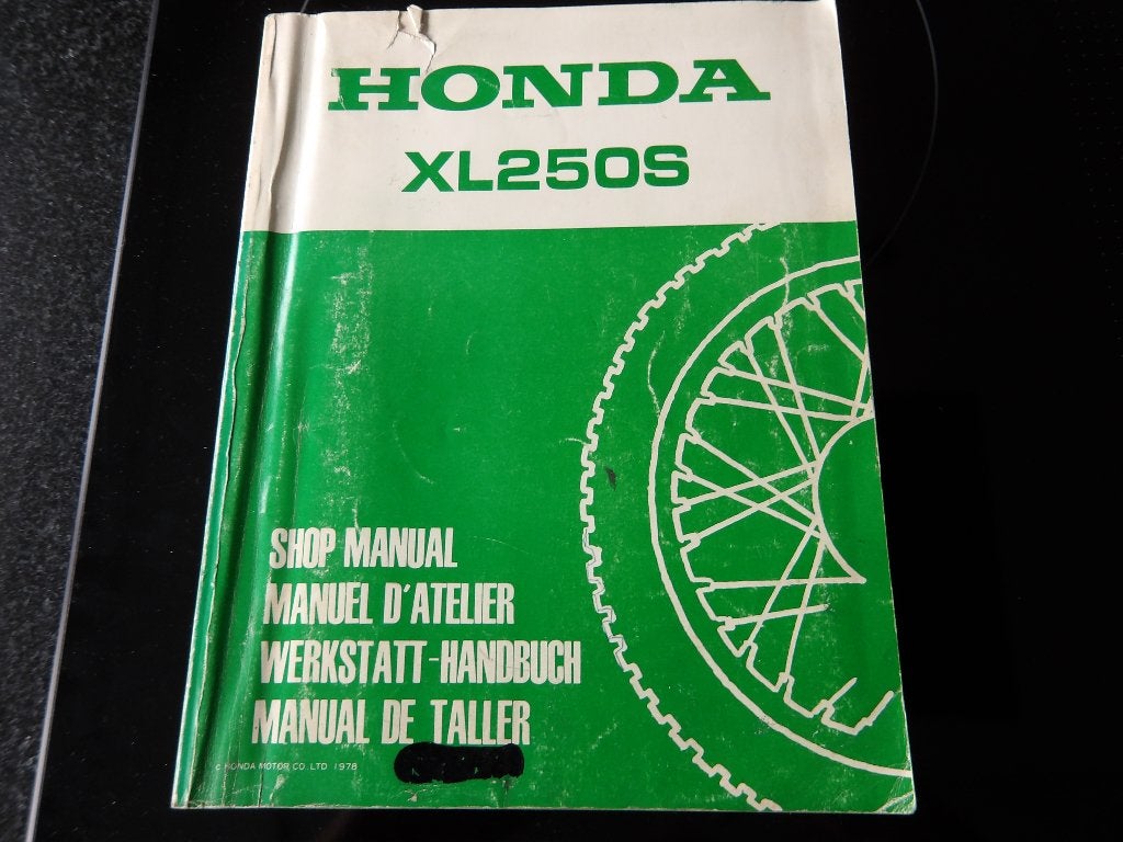 Honda XL250S Werkplaatshandboek - Shop Manual 1976, Motoren, Handleidingen en Instructieboekjes, Verzenden, Honda