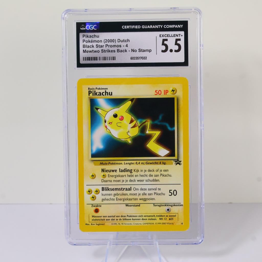 Pokemon TCG - Pikachu - Mewtwo Stikes Back Movie Promo NL, Hobby en Vrije tijd, Verzamelkaartspellen | Pokémon, Ophalen of Verzenden