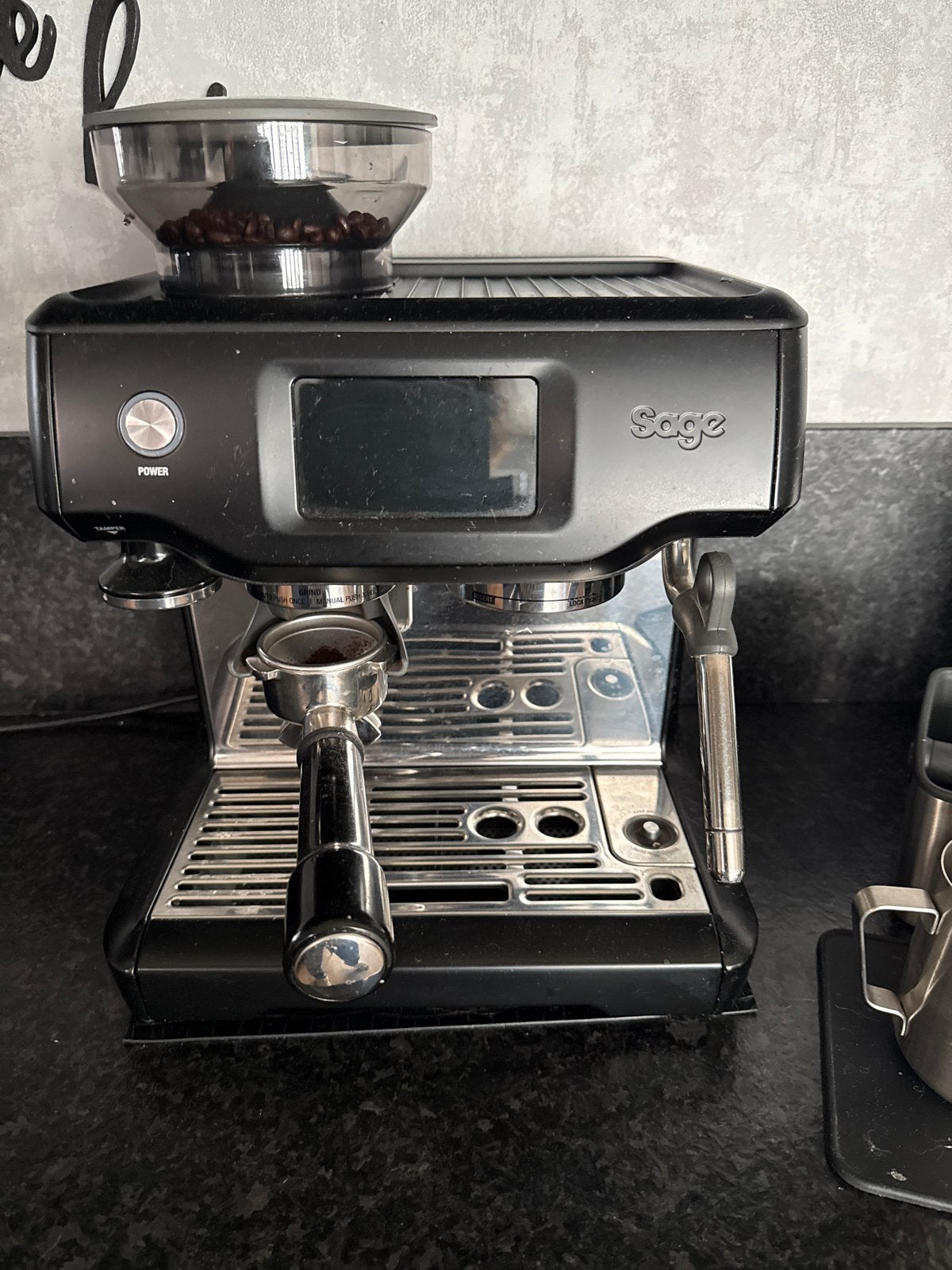 Sage Barista touch Espressomachine, Gebruikt, Espresso apparaat, Koffiebonen, 2 tot 4 kopjes