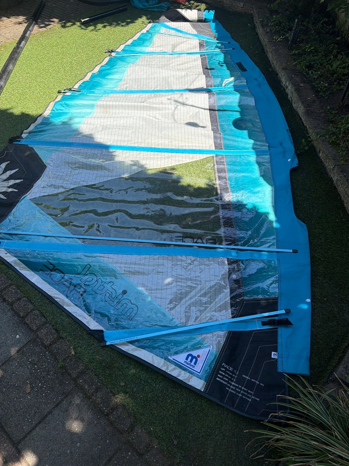 Mistral Race 6.2 Windsurfzeil, Ophalen, Mistral, 5 tot 6.5 m², Zeil