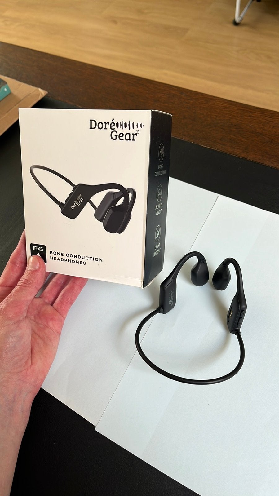 DoréGear - Bone conduction headphone - sporthoofdtelefoon, Ophalen of Verzenden, Nieuw