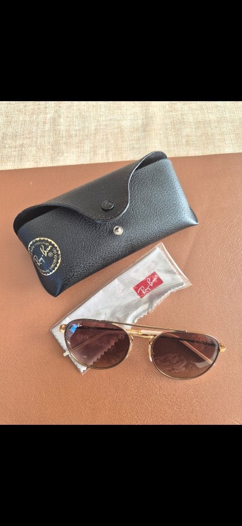 Stoere Rayban zonnebril met goud NIEUW, Ophalen, Nieuw, Ray-Ban