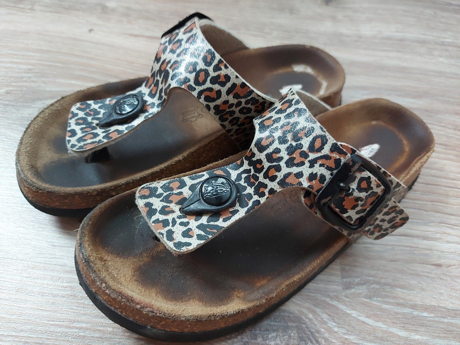 Hush Puppies slippers met luipaardprint, maat 31, Kleding | Dames, Schoenen, Slippers, Bruin, Ophalen of Verzenden, Gedragen