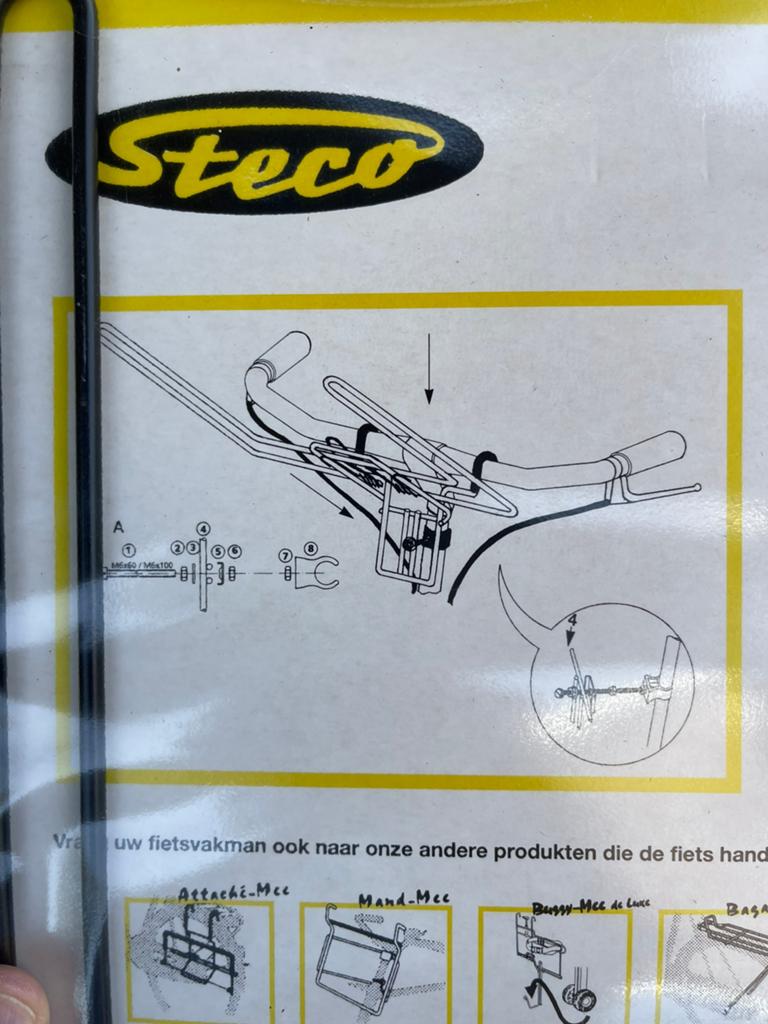 Steco Kaartleesklem voor op fiets zichtbaar nieuw, Ophalen of Verzenden, Zo goed als nieuw