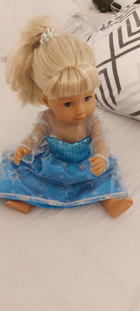 Baby Born Zusje pop met Elsa jurk, Kinderen en Baby's, Speelgoed | Poppen, Ophalen of Verzenden