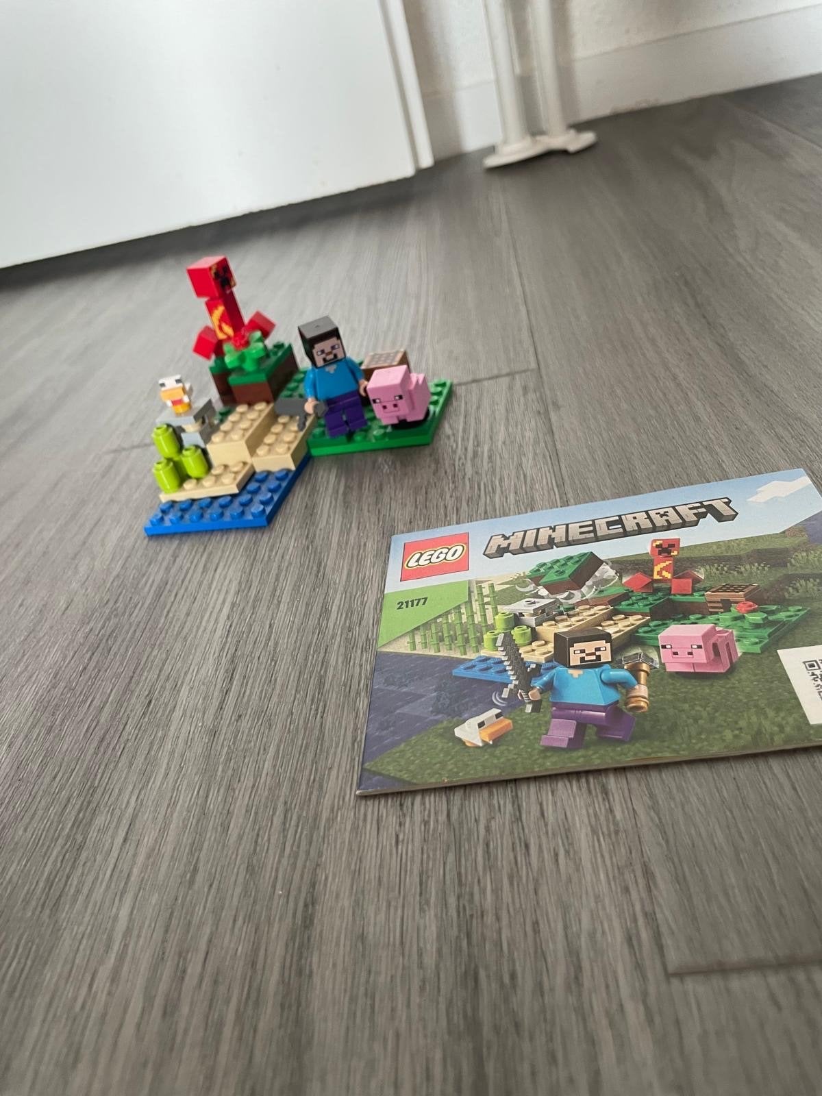 LEGO Minecraft 21177 De Creeper Hinderlaag, Minecraft, Lego, Ophalen of Verzenden, Zo goed als nieuw