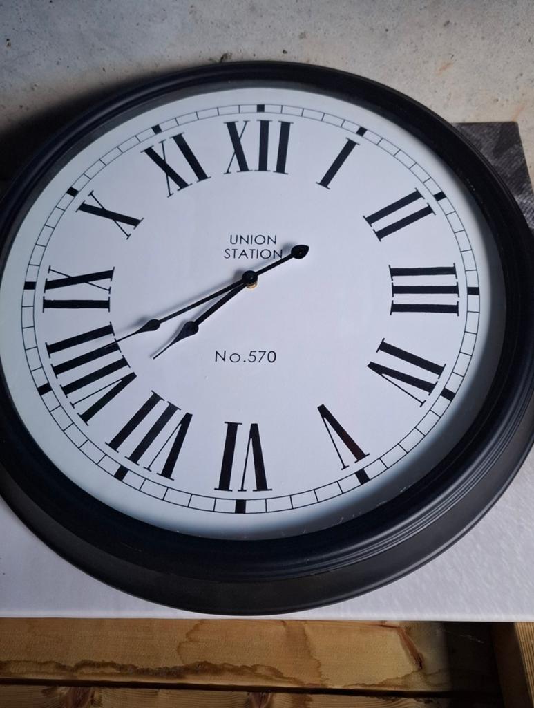 Klok 58 cm, Ophalen, Gebruikt, Wandklok