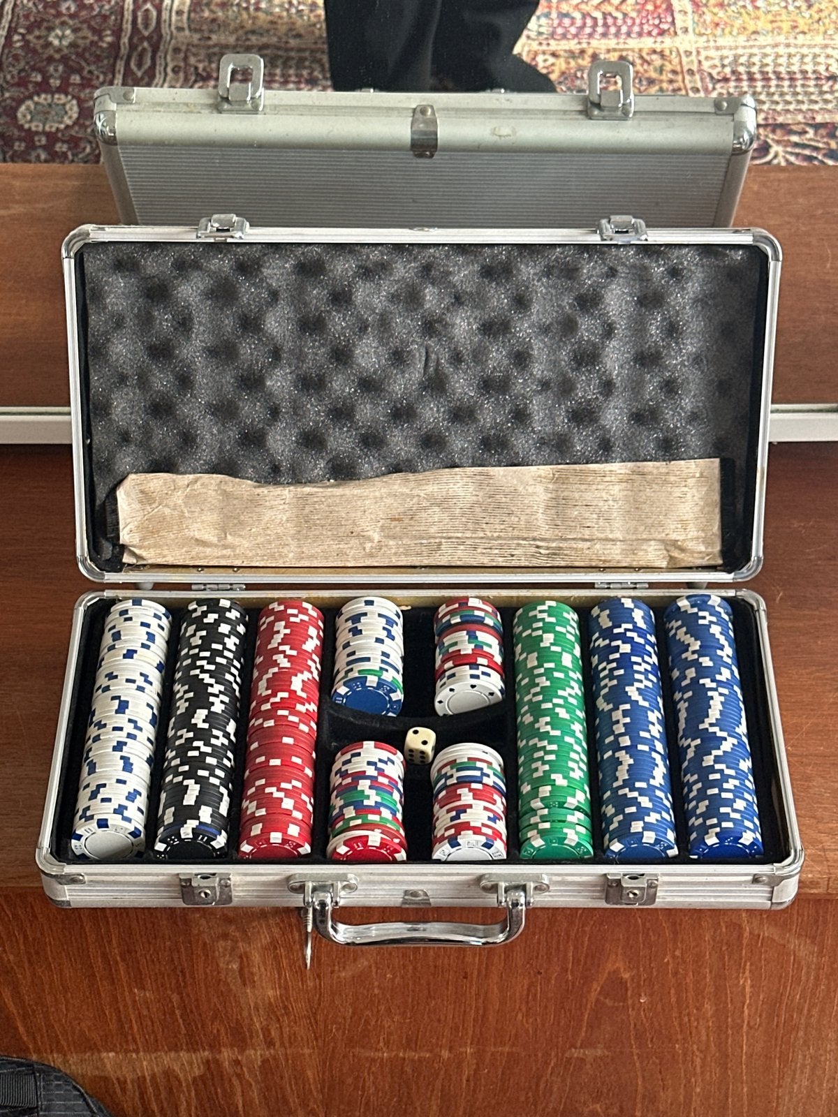 Pokerset in aluminium koffer, Drie of vier spelers, Ophalen, Gebruikt