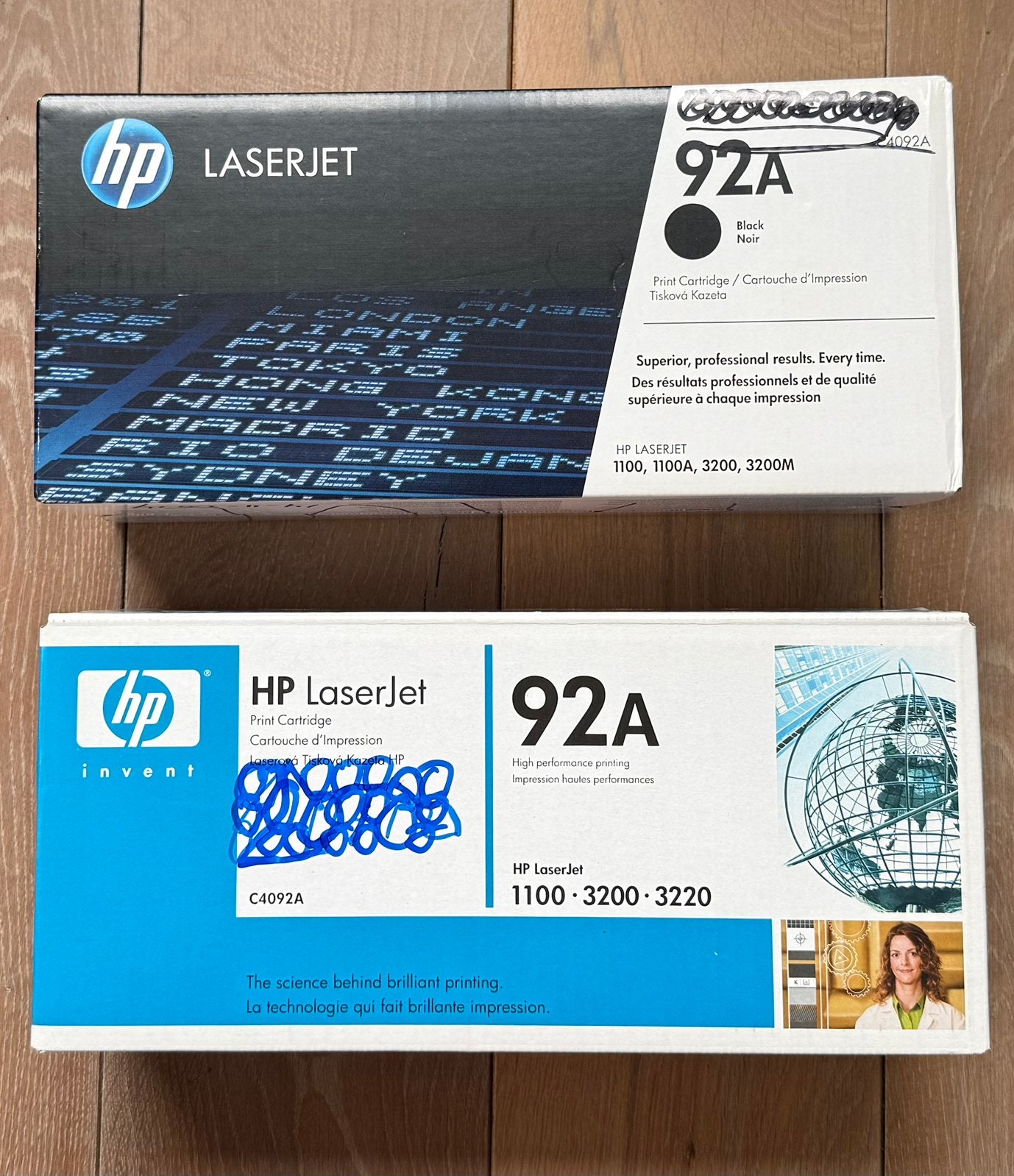 2 x HP 92A print Cartridge, Computers en Software, Ophalen of Verzenden, Nieuw, Toner