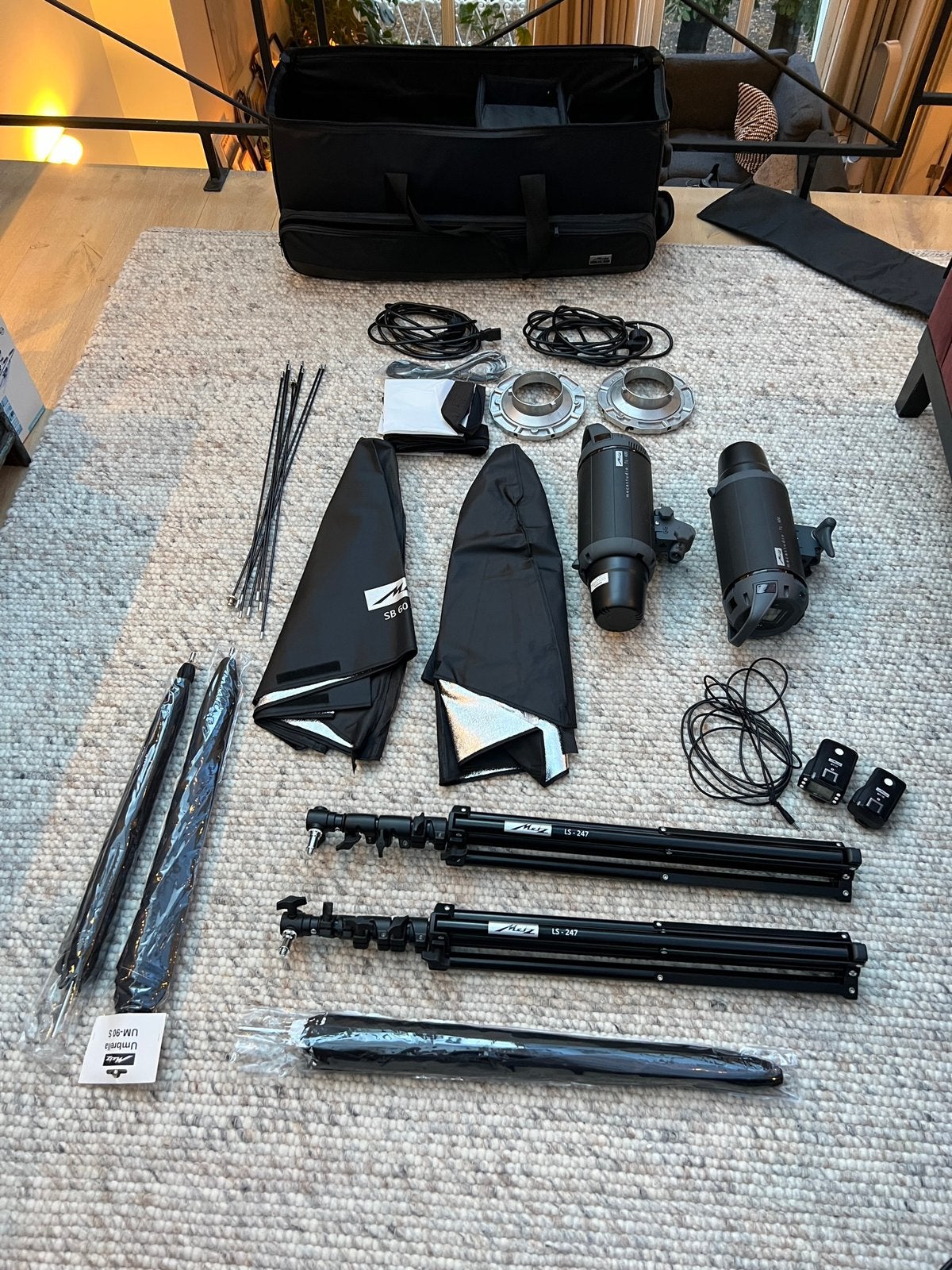 Complete Metz Studioflitsset voor Sony, Ophalen, Gebruikt