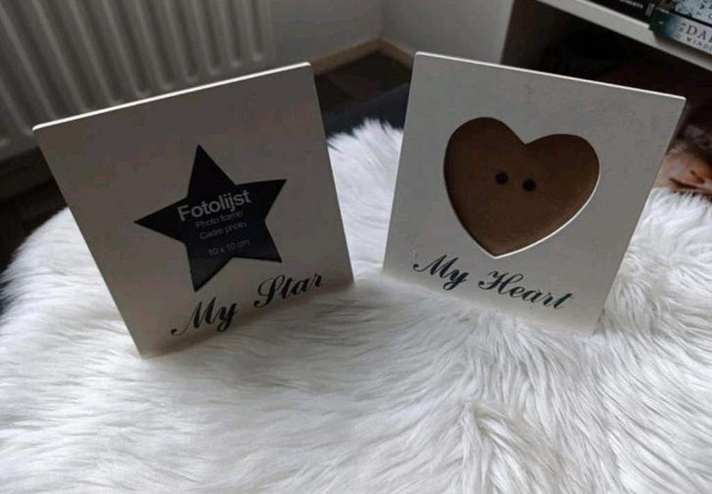 Set van 2 fotolijstjes: My Star & My Heart, Ophalen of Verzenden, Zo goed als nieuw