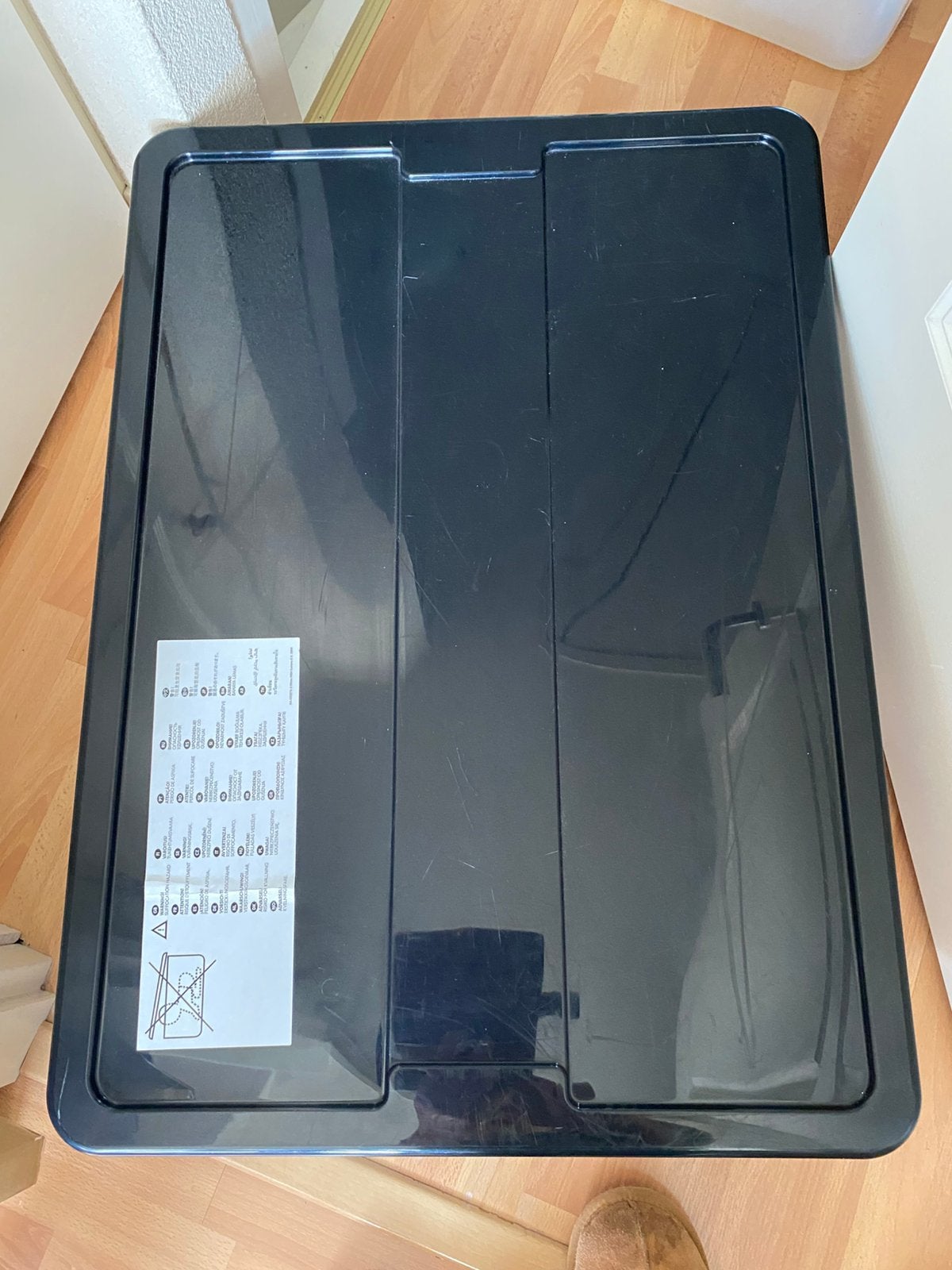 Ikea Samla opbergbix 78x57x18 met zwarte deksel ZGAN, Ophalen, Zo goed als nieuw, 50 tot 100 cm, Minder dan 50 cm