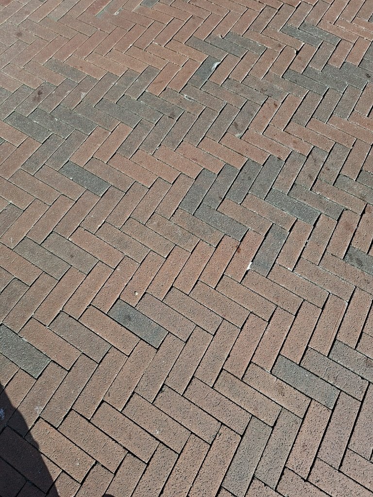 600m2 Restpartij gebakken dikformaat rood bruin 6cm hoog, Ophalen, Gebruikt, Keramiek, Klinkers