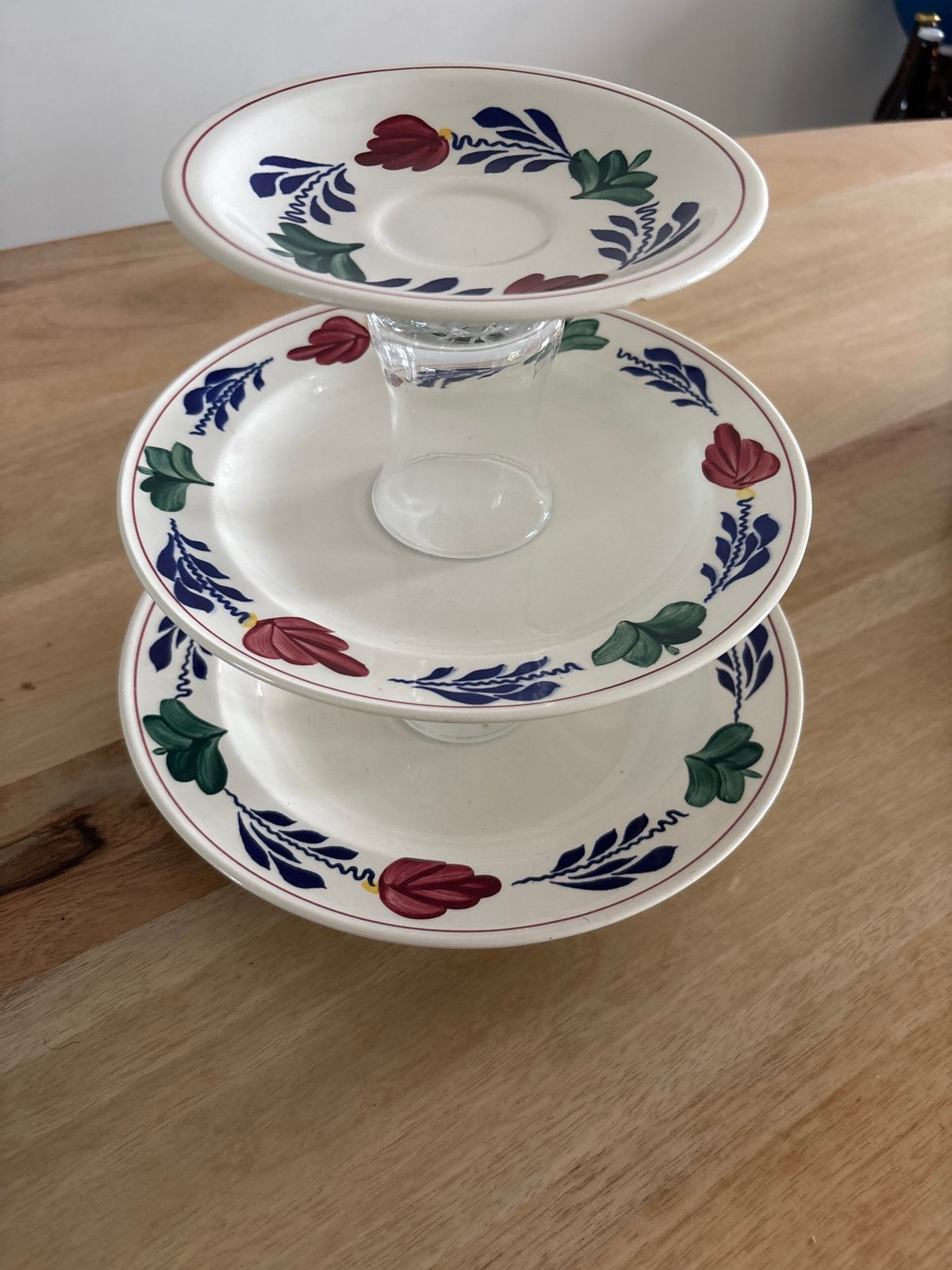 Boerenbont etagère, 3 stuks 12,50 p st, Overige typen, Ophalen of Verzenden, Zo goed als nieuw, Aardewerk