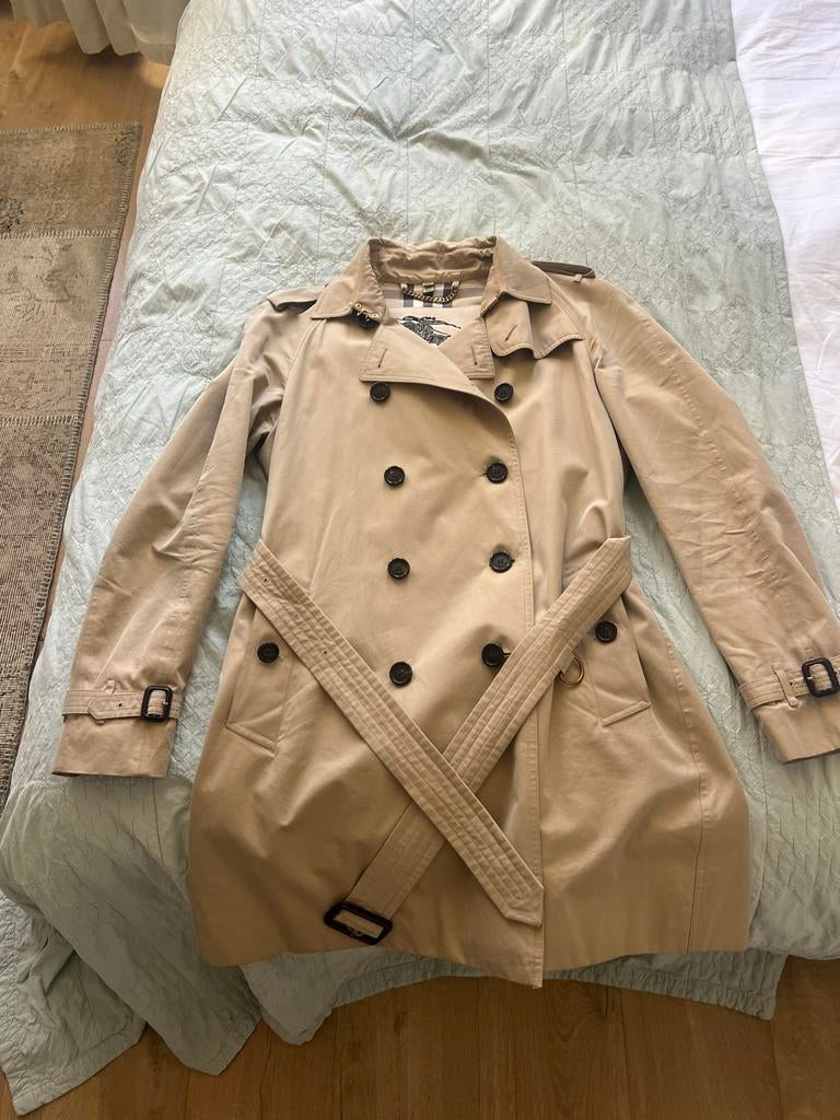 Burberry trencjh coat, Ophalen of Verzenden, Zo goed als nieuw, Maat 42/44 (L), Beige