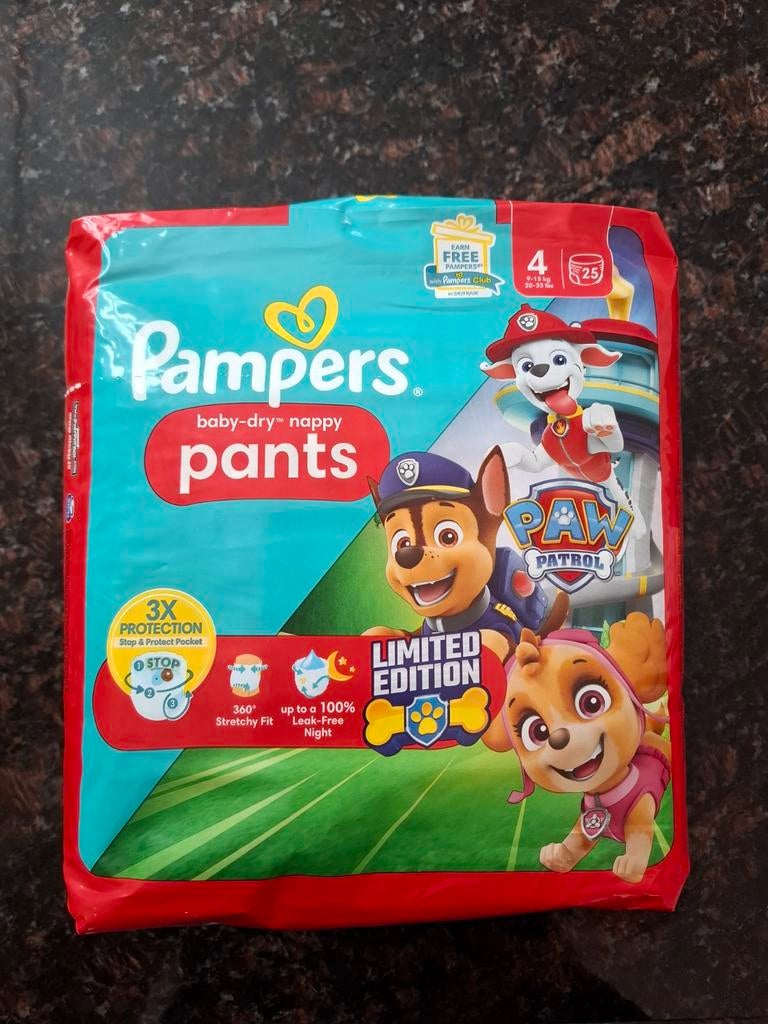 Pampers Baby Broekjes Baby Dry Nr.4 Maxi (9-15 kg) 25 st, Ophalen, Nieuw, Overige typen