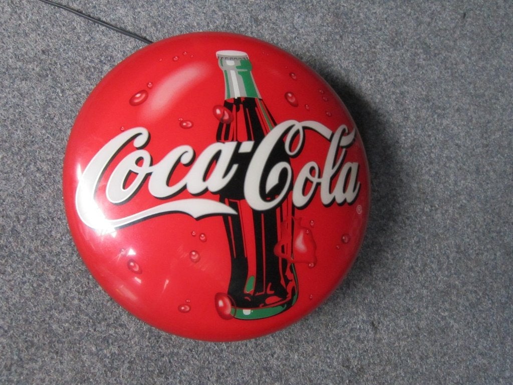 COCA COLA LAMP LICHTRECLAME, Verzamelen, Merken en Reclamevoorwerpen, Ophalen, Zo goed als nieuw, Lichtbak of (neon) lamp