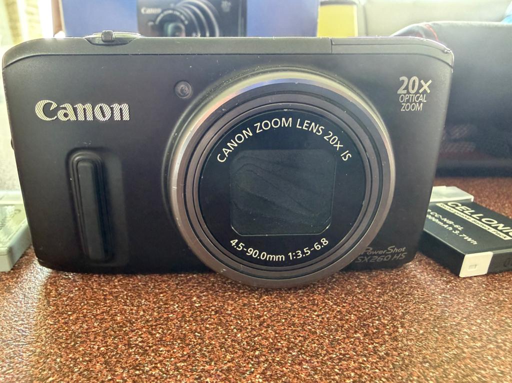 Canon PowerShot SX260 HS met accessoires en doos, Gebruikt, Canon, Compact, Ophalen of Verzenden
