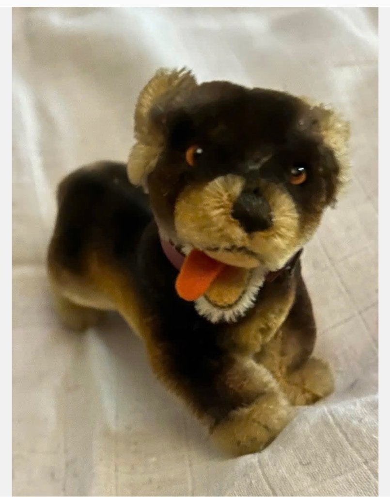 Vintage Steiff Teckel “Lumpi” 1963, met knop in oor, Ophalen of Verzenden