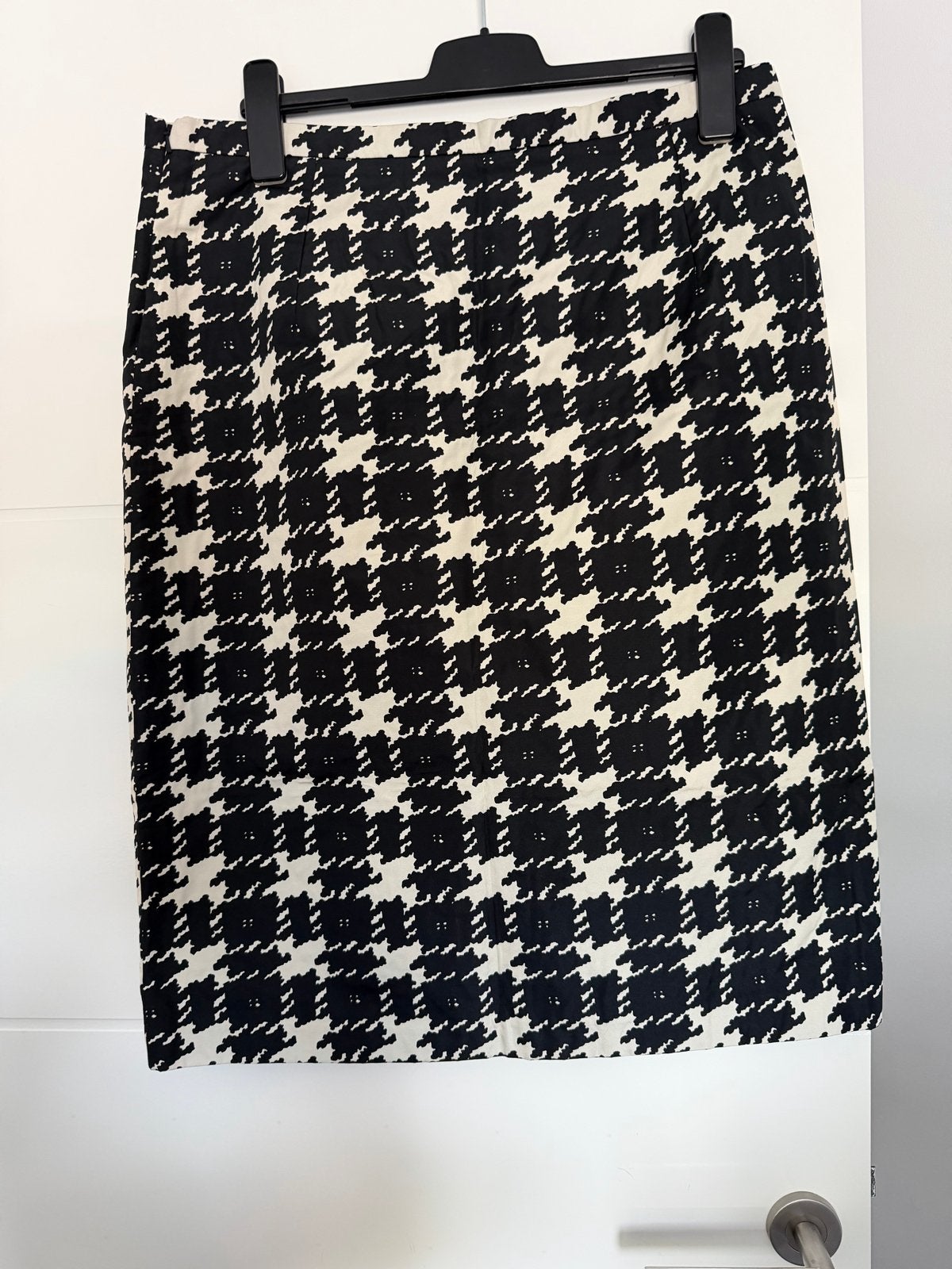 Weekend MaxMara rok met pied-de-poule print en rits aan de z, Zwart, Maat 46/48 (XL) of groter, Ophalen of Verzenden, Zo goed als nieuw