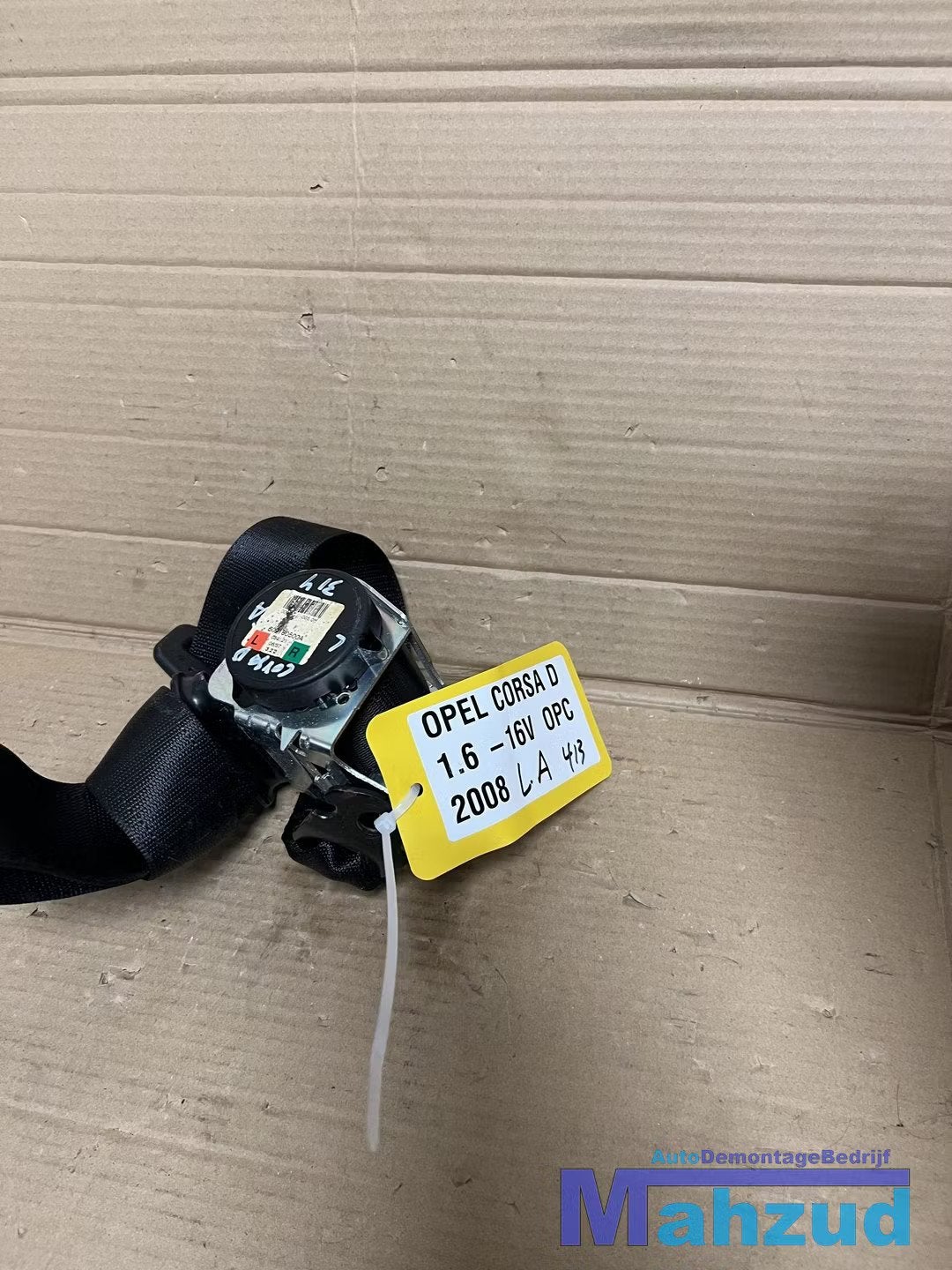 OPEL CORSA D Links achter gordel 3deurs 2005-2014, Auto-onderdelen, Gebruikt, Opel Automobile GmbH, Ophalen of Verzenden, Kontakt@opel-infoservice.de