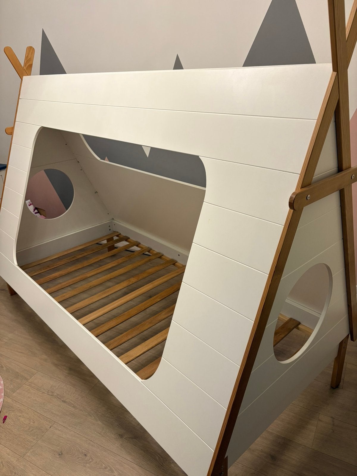 Kinderbed Tipi, Ophalen, 85 tot 100 cm, Gebruikt, Lattenbodem