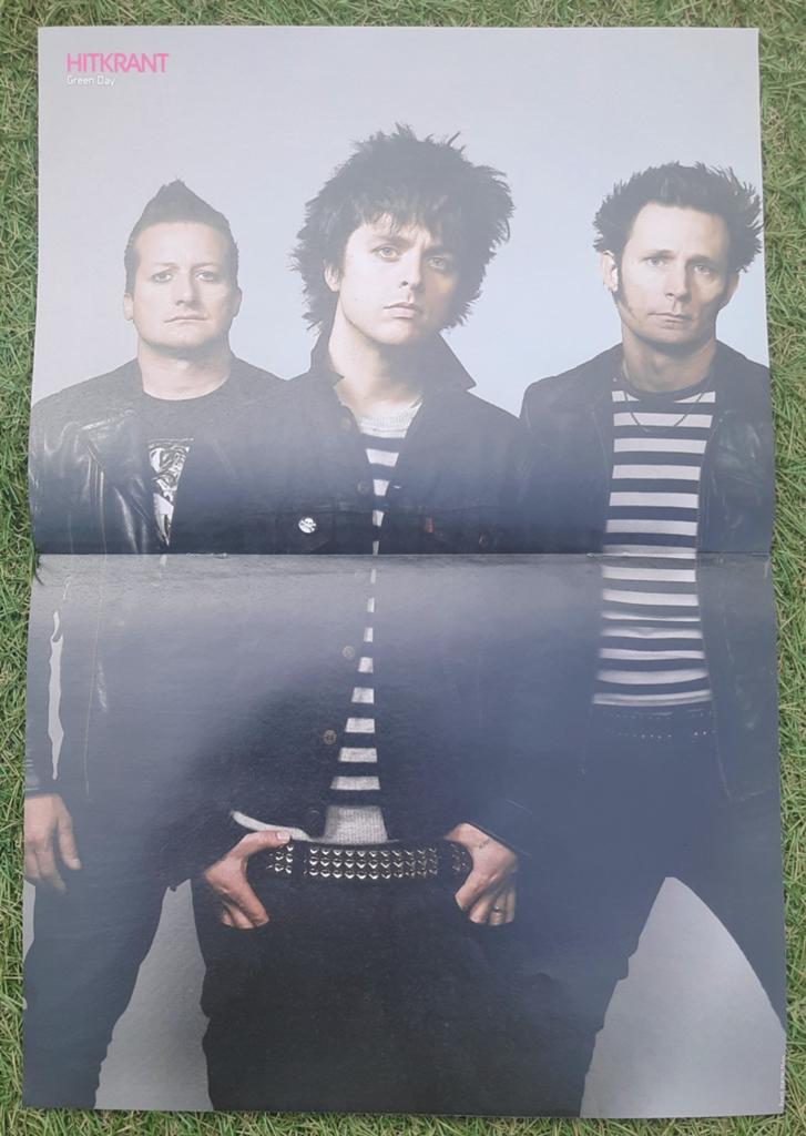 Poster 2x A4 Hitkrant 2009 Green Day / 30 Seconds to Mars, Ophalen of Verzenden, Gebruikt, A1 t/m A3, Muziek