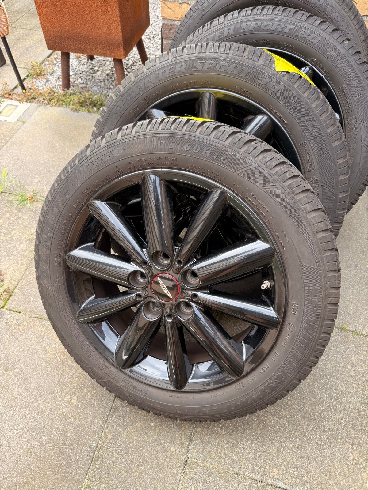 Mini Cooper Works Winterbanden op 16 inch velgen, Ophalen, Gebruikt, 16 inch, 175 mm