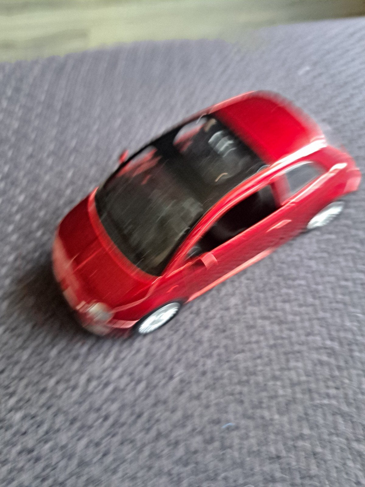 china made model fiat 500 donkerrood, Gebruikt, Auto, Welly?, Ophalen of Verzenden