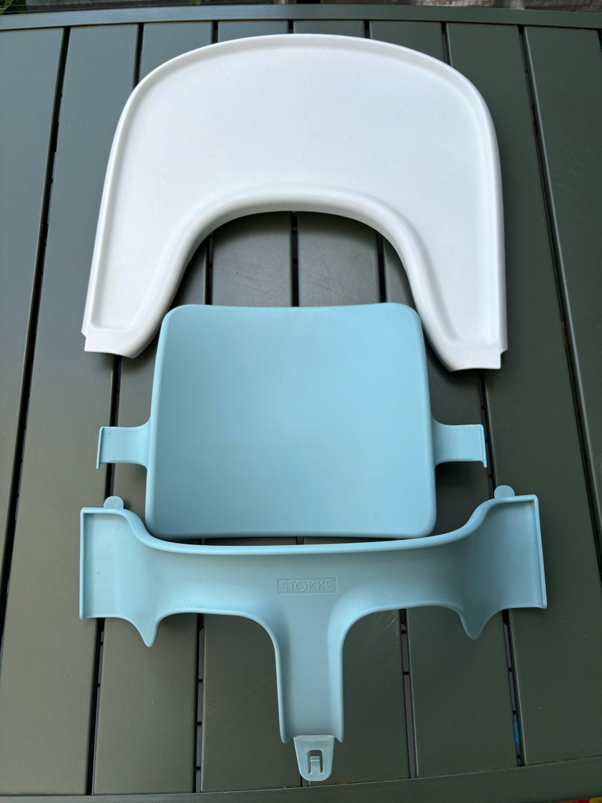 Stokke Tripp Trapp baby set  (excl stoel en playtray), Ophalen of Verzenden, Gebruikt, Meegroeistoel, Afneembaar eetblad