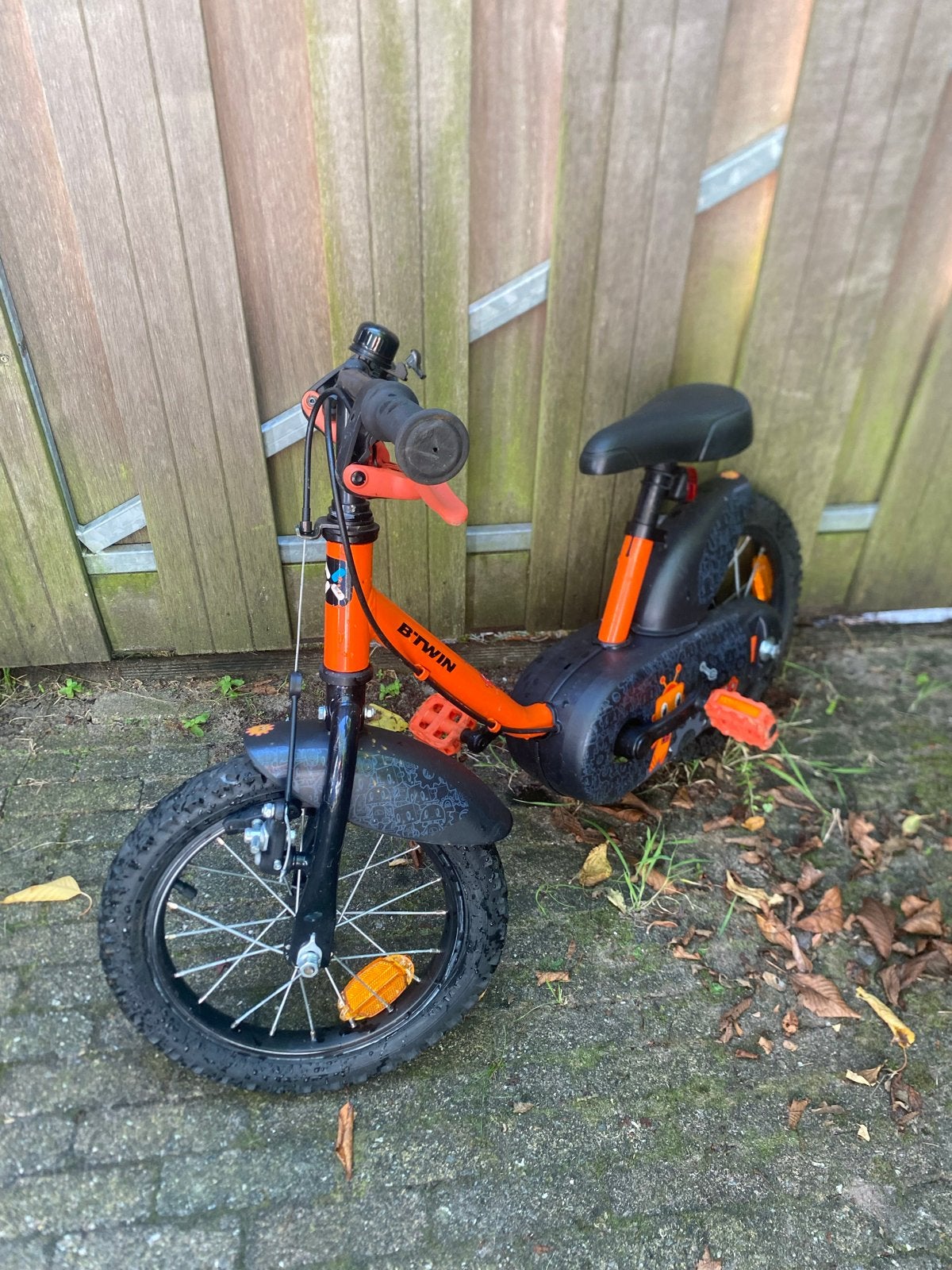 BTWIN Kinderfiets 14 inch 3-5 jaar, Fietsen en Brommers, Fietsen | Kinderfietsjes, Ophalen, Gebruikt, Velgrem, 16 tot 20 inch