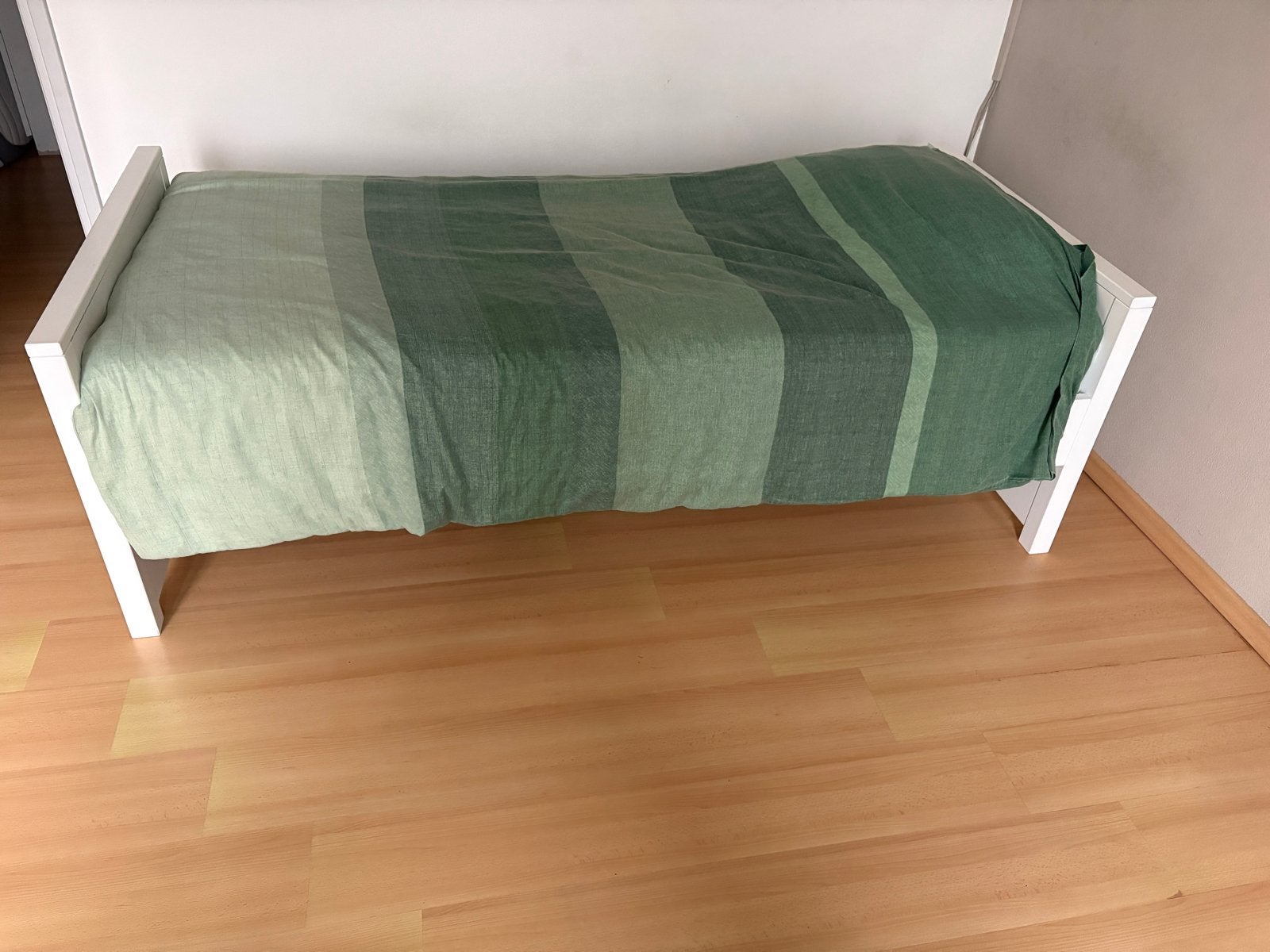 Eenpersoonsbed Bopita wit met auping spiraal!, Ophalen, Gebruikt, 90 cm, Eenpersoons
