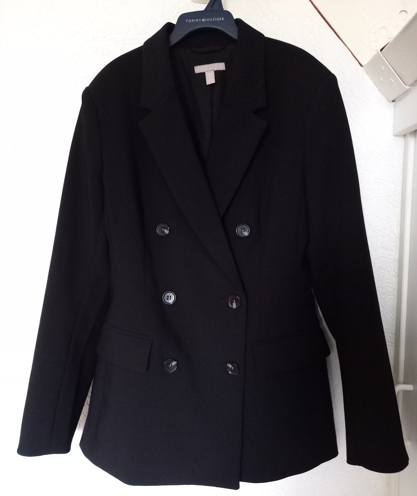 ZGAN!!  Mooie zwarte getailleerde blazer/jasje van de H&M, H&M, Zwart, Ophalen of Verzenden, Zo goed als nieuw