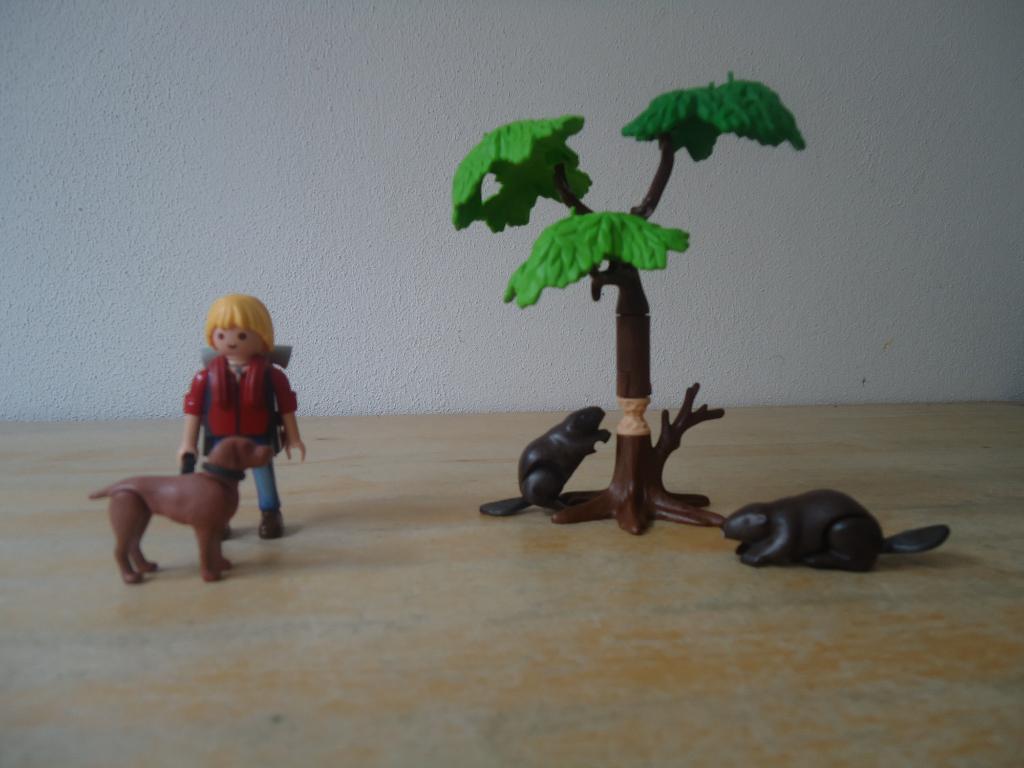 Bevers met backpacker natuuronderzoeker Playmobil 5562, Ophalen of Verzenden, Zo goed als nieuw, Complete set