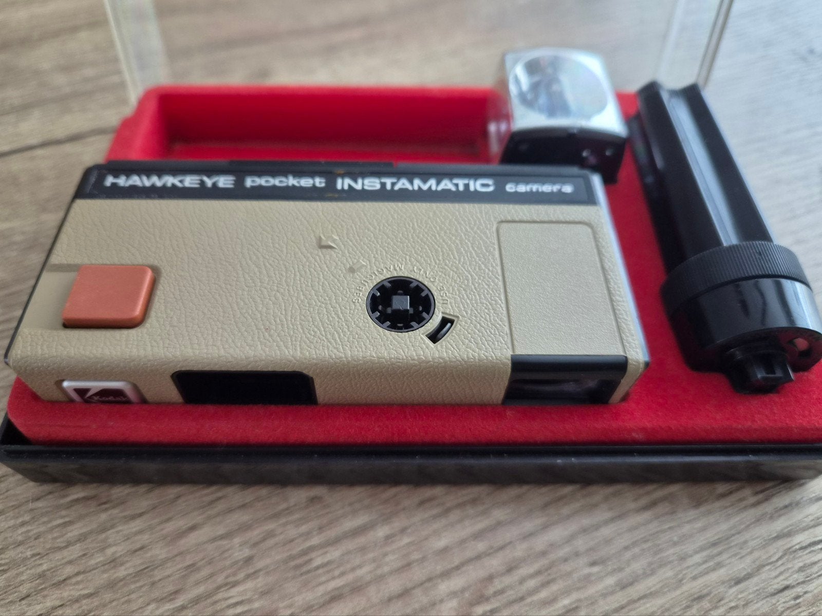Kodak Hawkeye Pocket Instamatic Camera met flitser + rolletj, Audio, Tv en Foto, Fotocamera's Analoog, Ophalen of Verzenden