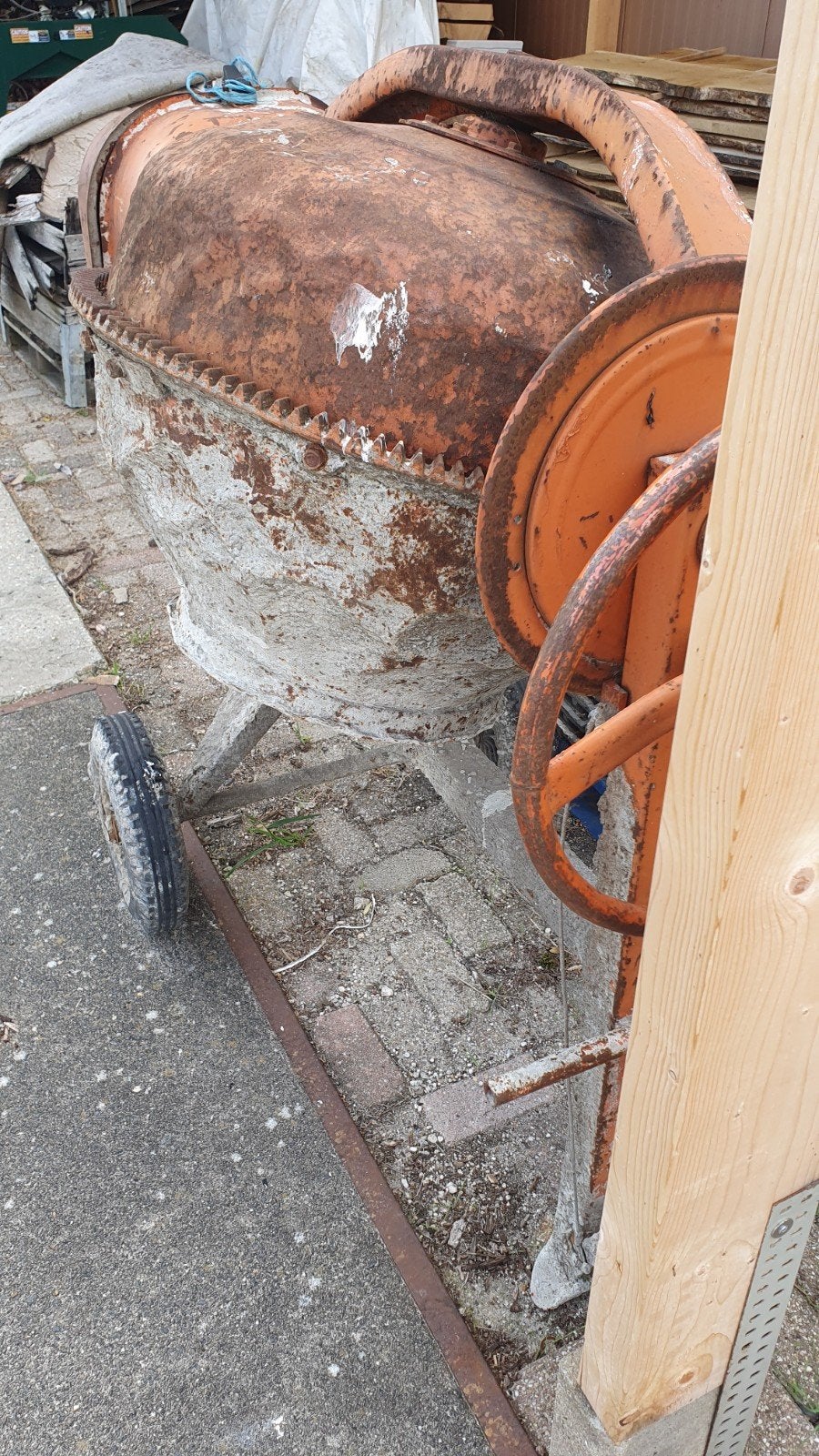 beton molen betonmixer lescha, Ophalen of Verzenden, Gebruikt