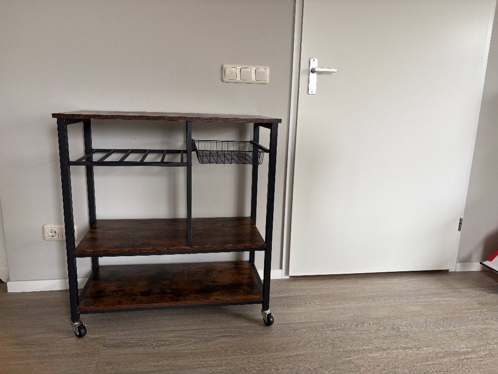 keuken trolley, Ophalen, Hout, Keukentrolley, Zo goed als nieuw