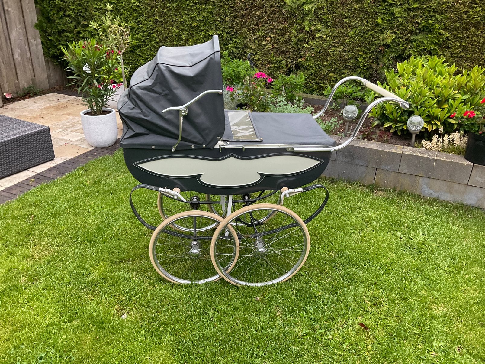 Vintage Jaren Vijftig Kinderwagen - Klassieke Stijl, Kinderen en Baby's, Kinderwagens en Combinaties, Ophalen, Gebruikt, Kinderwagen