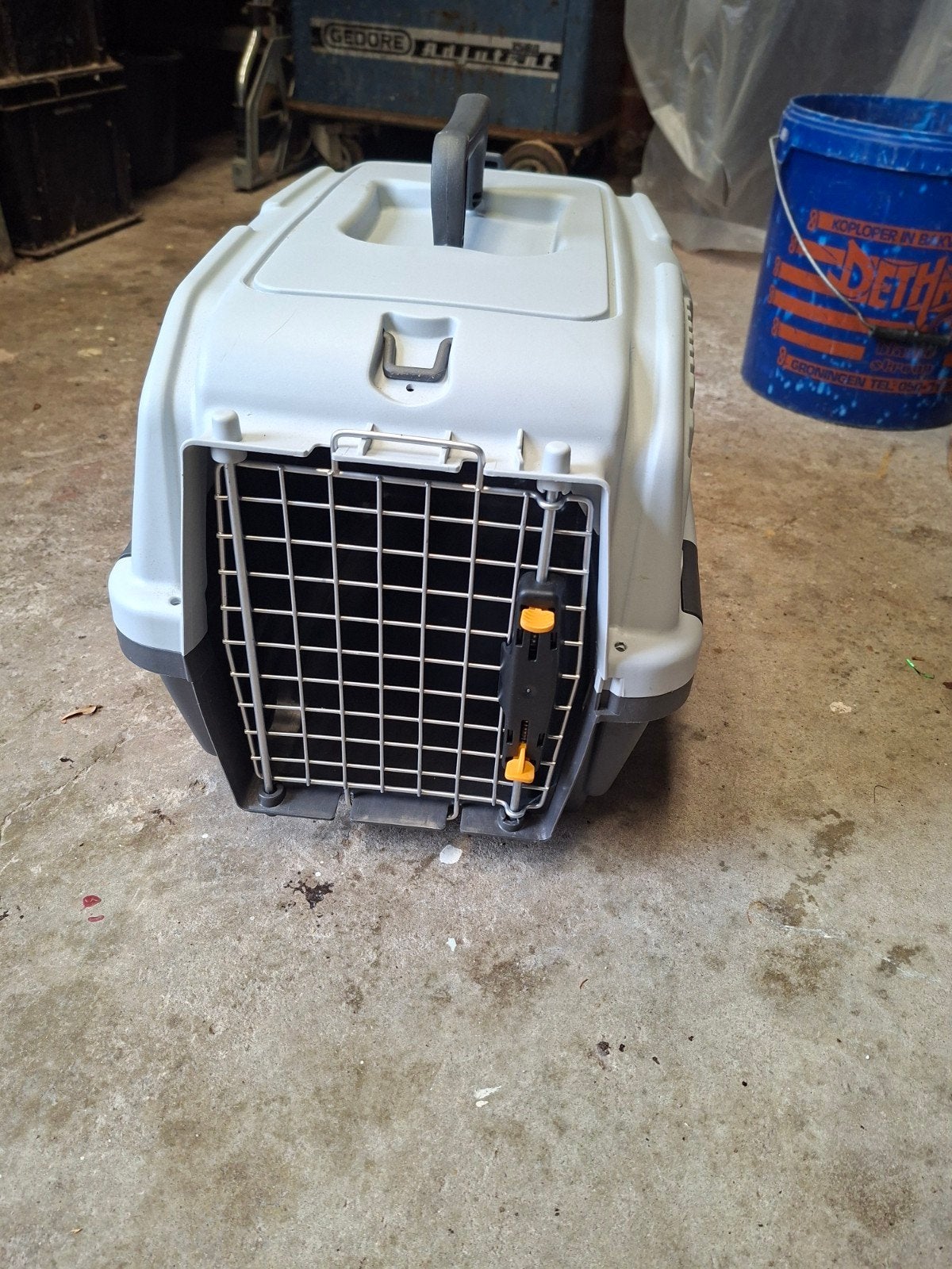 Katten vervoerbak, kattenbakken., Ophalen