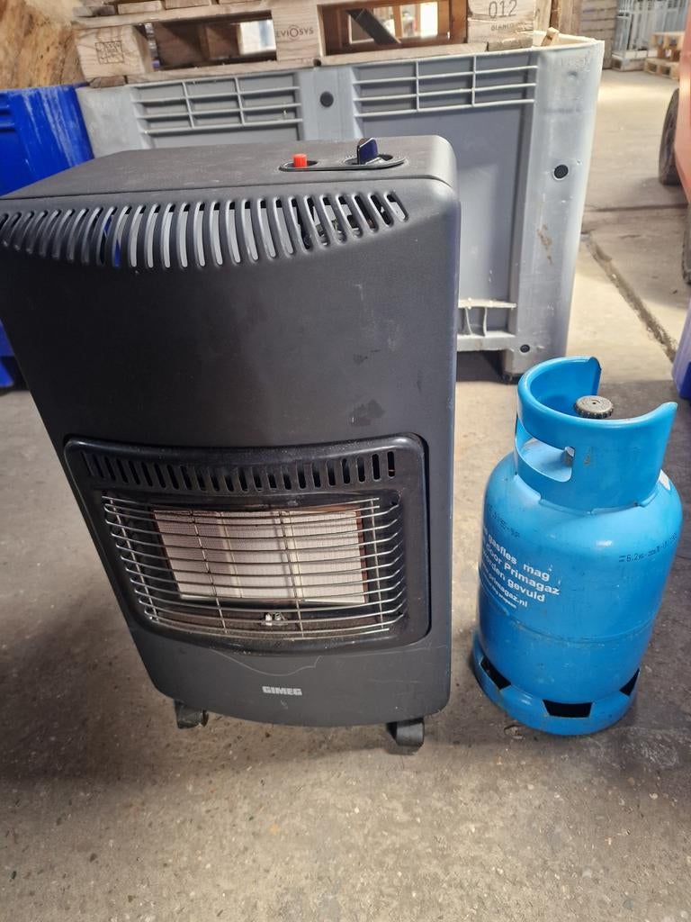 BIMED Gasheater met gasfles - Ideaal voor garage/werkplaats, Ophalen of Verzenden, Gebruikt