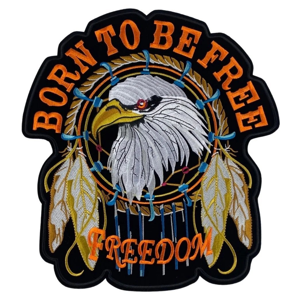 Embleem,Patch,Rug,Motor,Jack,Jas,Born,To,Be,Free, Motoren, Verzenden, Tweedehands, Dames, Overige typen
