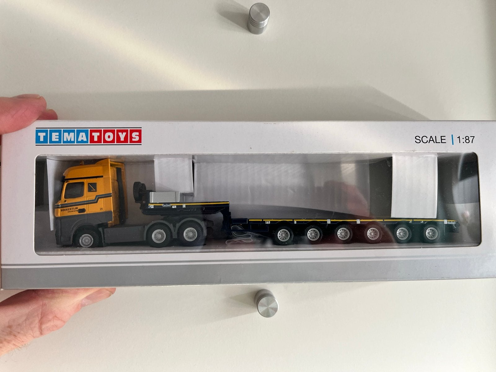 Tematoys Boekestijn Vrachtwagen met Oplegger Schaal 1:87, Ophalen of Verzenden, Nieuw, Bus of Vrachtwagen, Overige merken