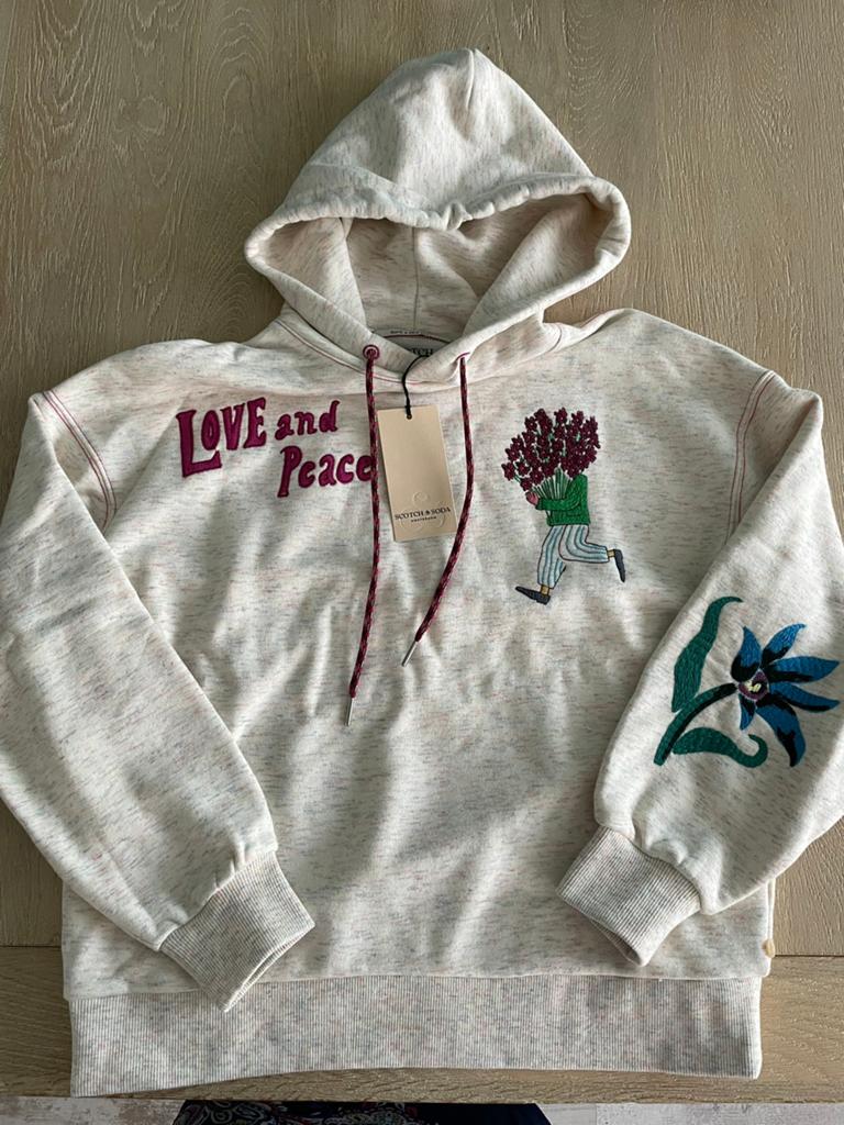 Hoodie met borduursels Scotch&Soda, Kleding | Dames, Truien en Vesten, Ophalen of Verzenden, Nieuw, Maat 34 (XS) of kleiner, Overige kleuren