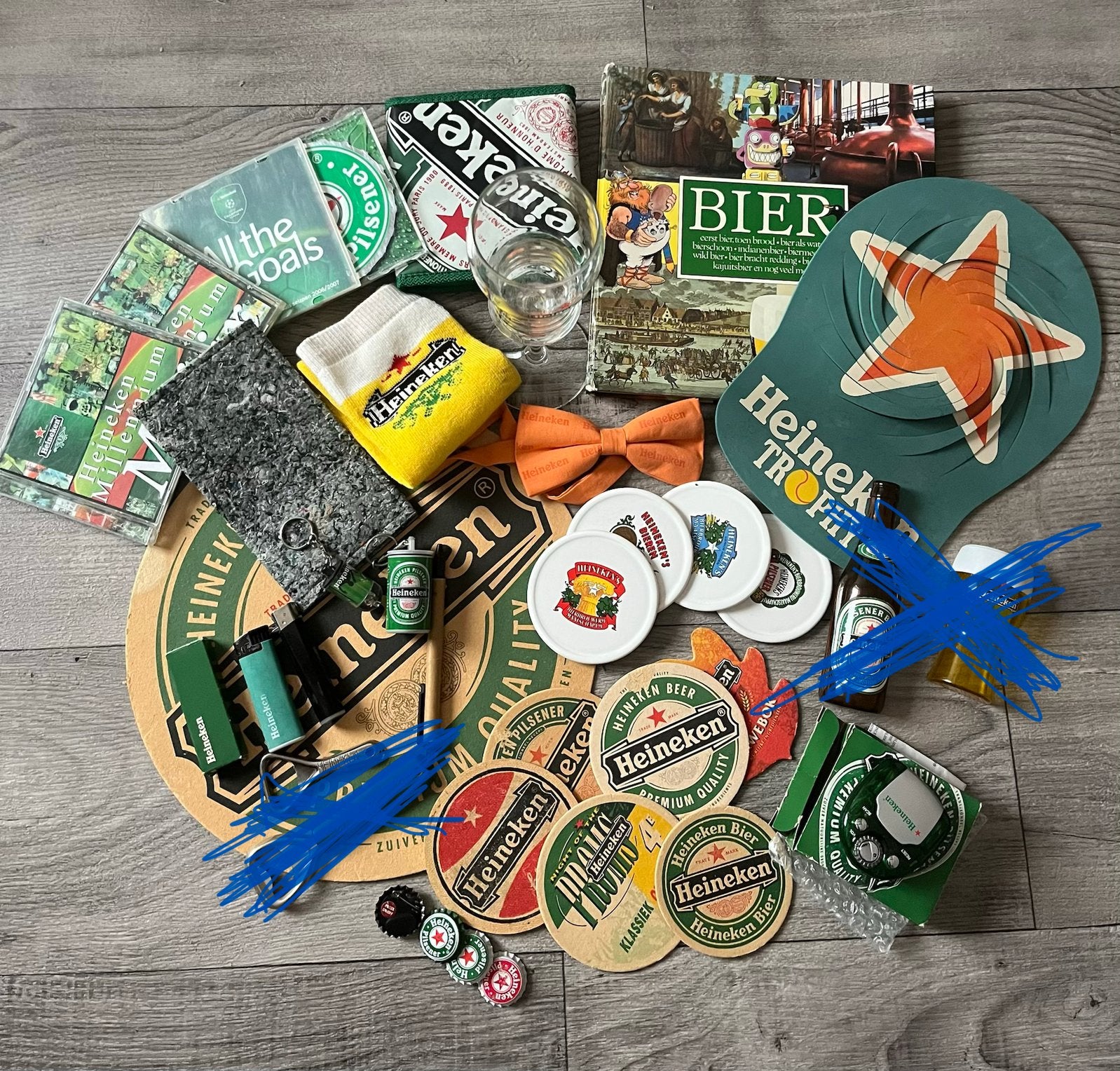 Grote verzameling Heineken merchandise en collectors items, Ophalen of Verzenden, Gebruikt, Overige typen, Heineken