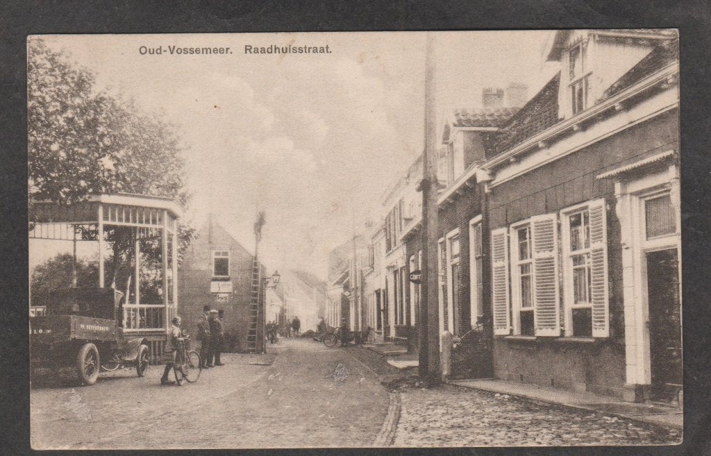 oud vossemeer raadhuisstraat, Verzenden, 1920 tot 1940, Gelopen, Zeeland